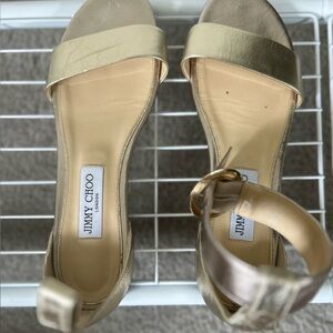 Gold jimmy choo sandals